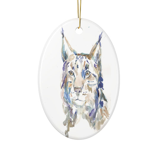 Lynx Ceramic Ornaments