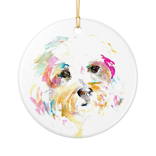 Terrier Shih Tzu Ceramic Decoration Ornament