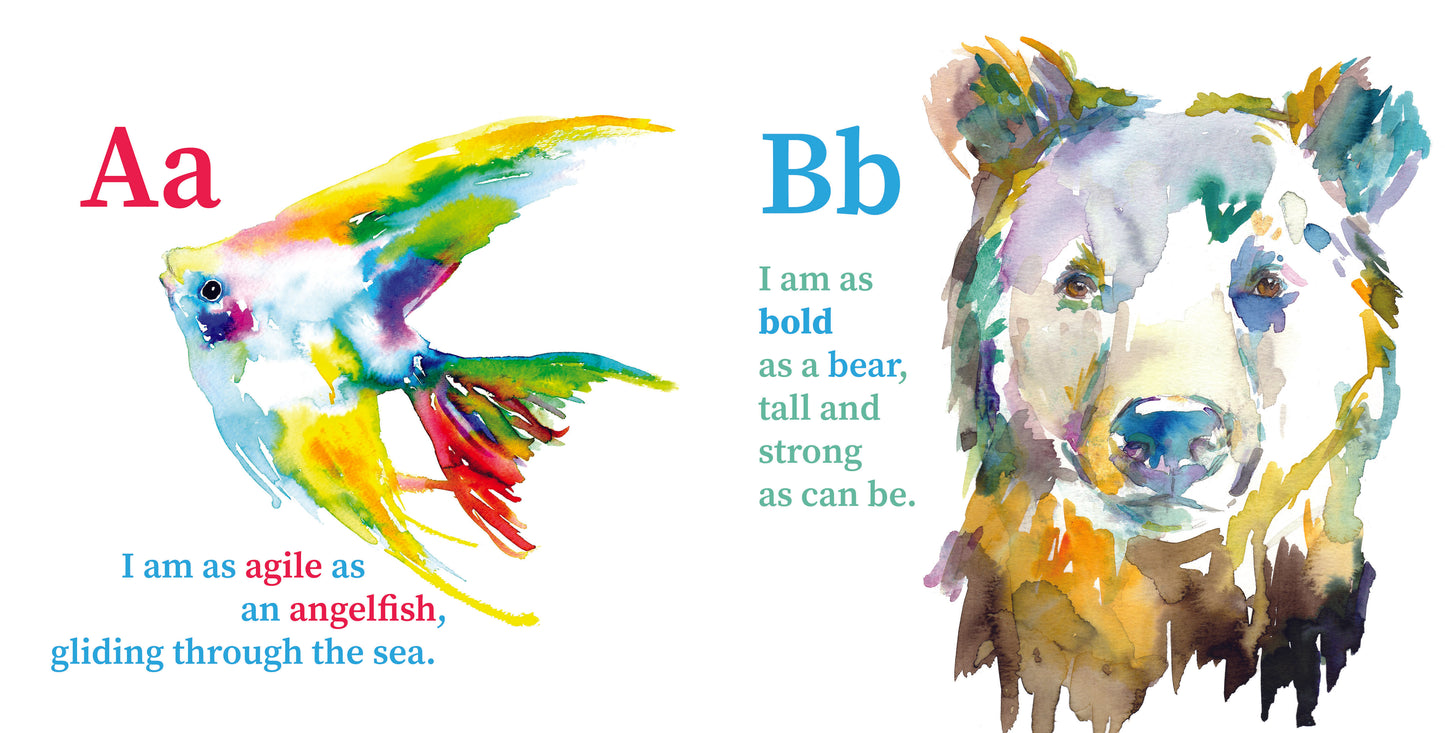 Pre-order by June 1 to ship by June 28, Signed Paperback Book "Animals, ABCs and Me: An Alphabetical Affirmation Book" by Jess Buhman