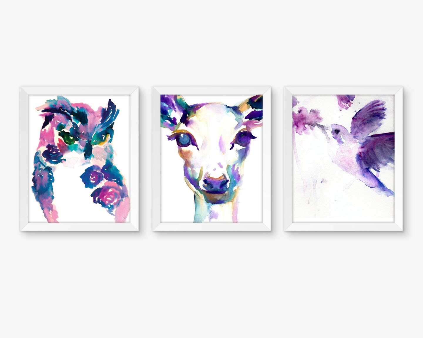 Owl Watercolor Print | "Oscar the Owl" by Jessica Buhman, Multiple Sizes, Select Your Size, Woodland Nursery Art, Forest Animal Art