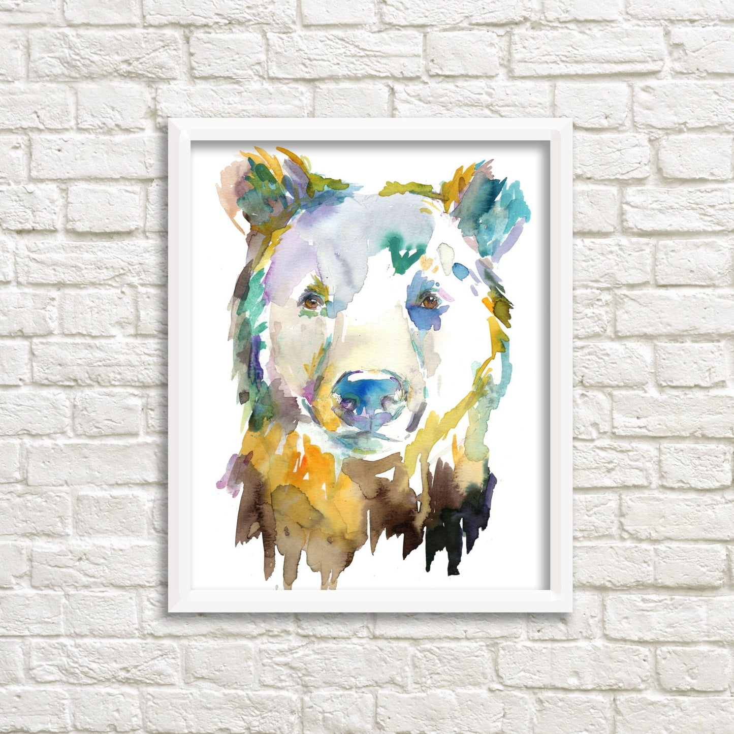 Bear Watercolor Digital Download Print | "Bear" by Jess Buhman, Instant Download, Print at Home, Nursery Decor
