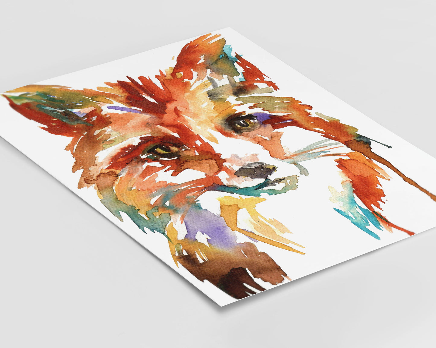 Watercolor Fox Print | "Little Fox" by Jess Buhman, Multiple Sizes, Select Your Size, Nursery Animal, Nursery Art, Woodland Animals