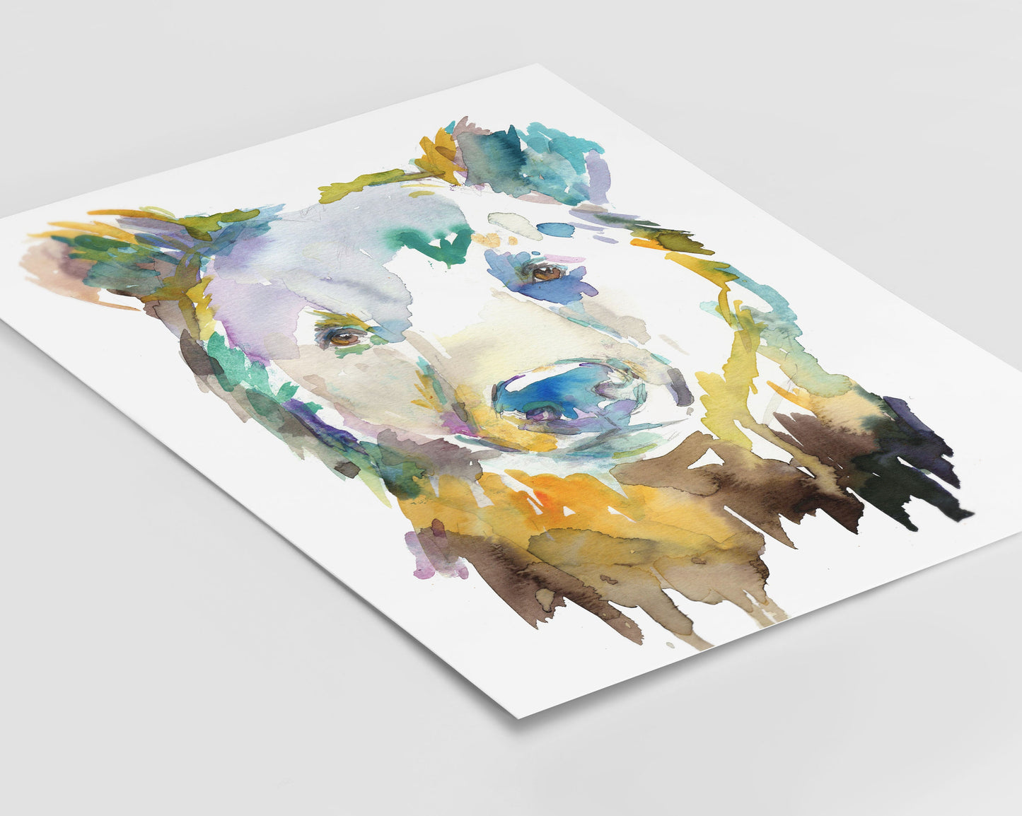 Bear Watercolor Digital Download Print | "Bear" by Jess Buhman, Instant Download, Print at Home, Nursery Decor