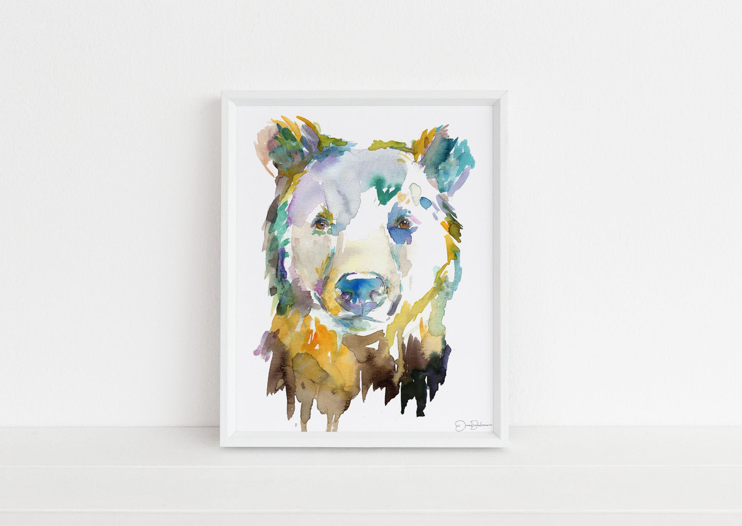 Bear Watercolor Digital Download Print | "Bear" by Jess Buhman, Instant Download, Print at Home, Nursery Decor