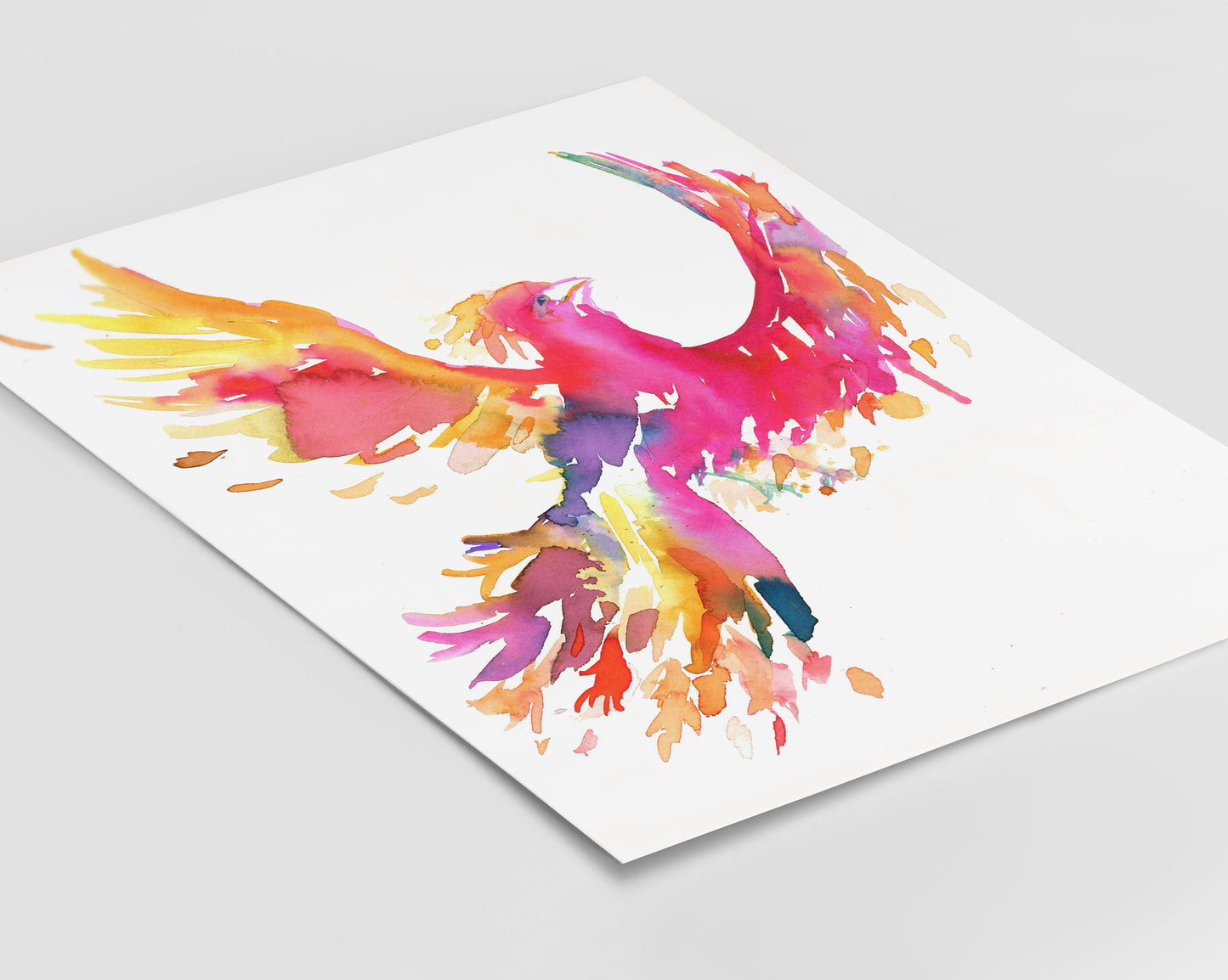Phoenix Instant Download, "Phoenix" by Jess Buhman, Printable 8" x 10" watercolor art, Digital Print