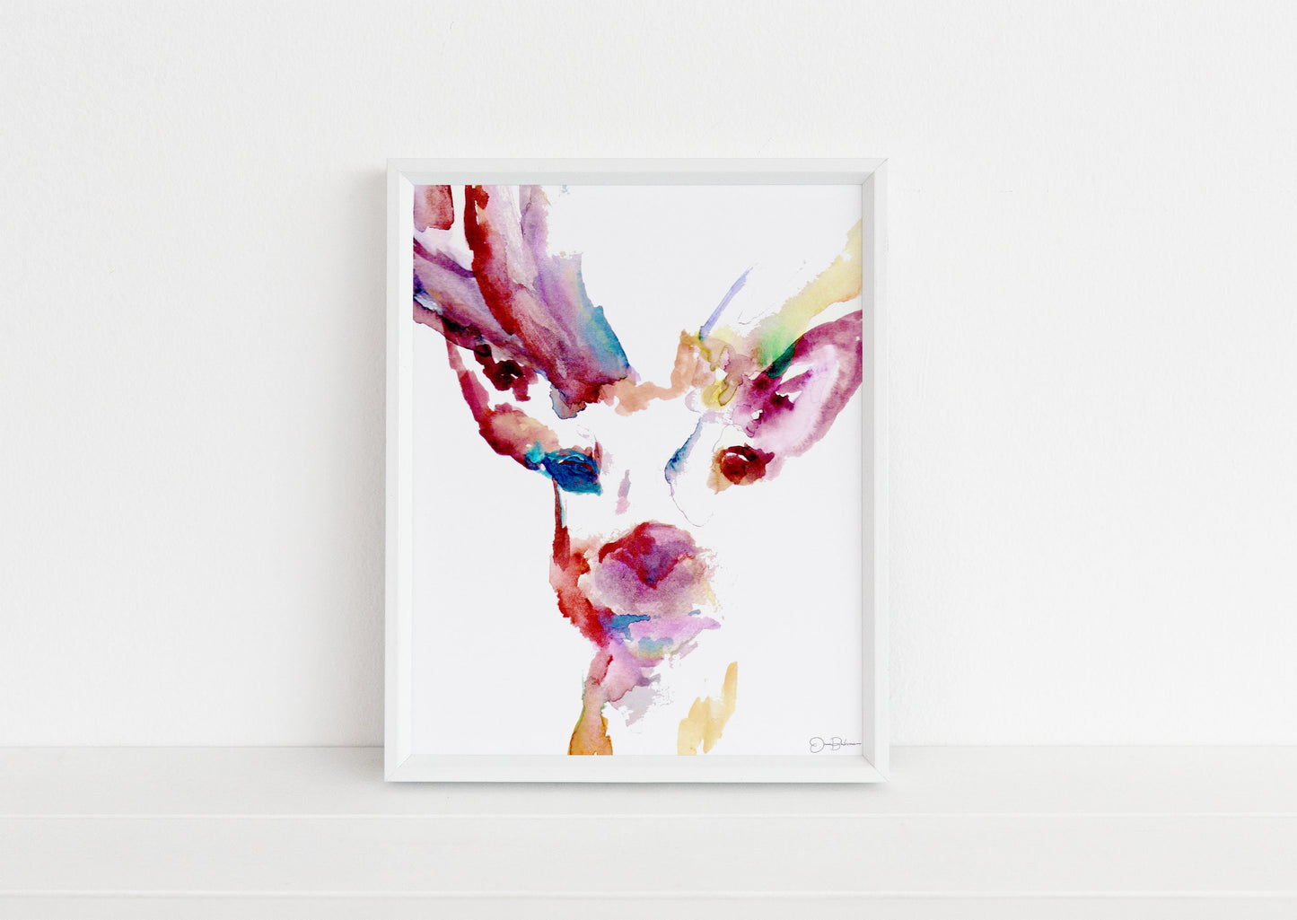Deer Watercolor Painting Print | "Deer" by Jess Buhman, Multiple Sizes, Select Your Size, Buck Art, Print of Deer, Nursery Art, Woodland Art