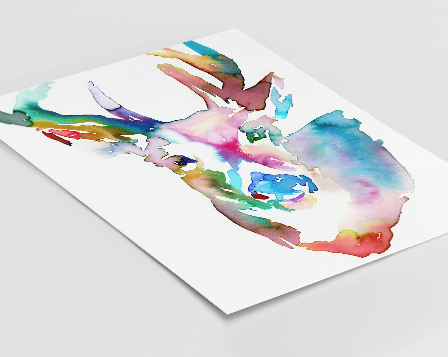 Deer Watercolor Print | "Duncan the Deer" by Jess Buhman, Multiple Sizes, Select Your Size, Deer Painting, Print of Deer, Nursery Art