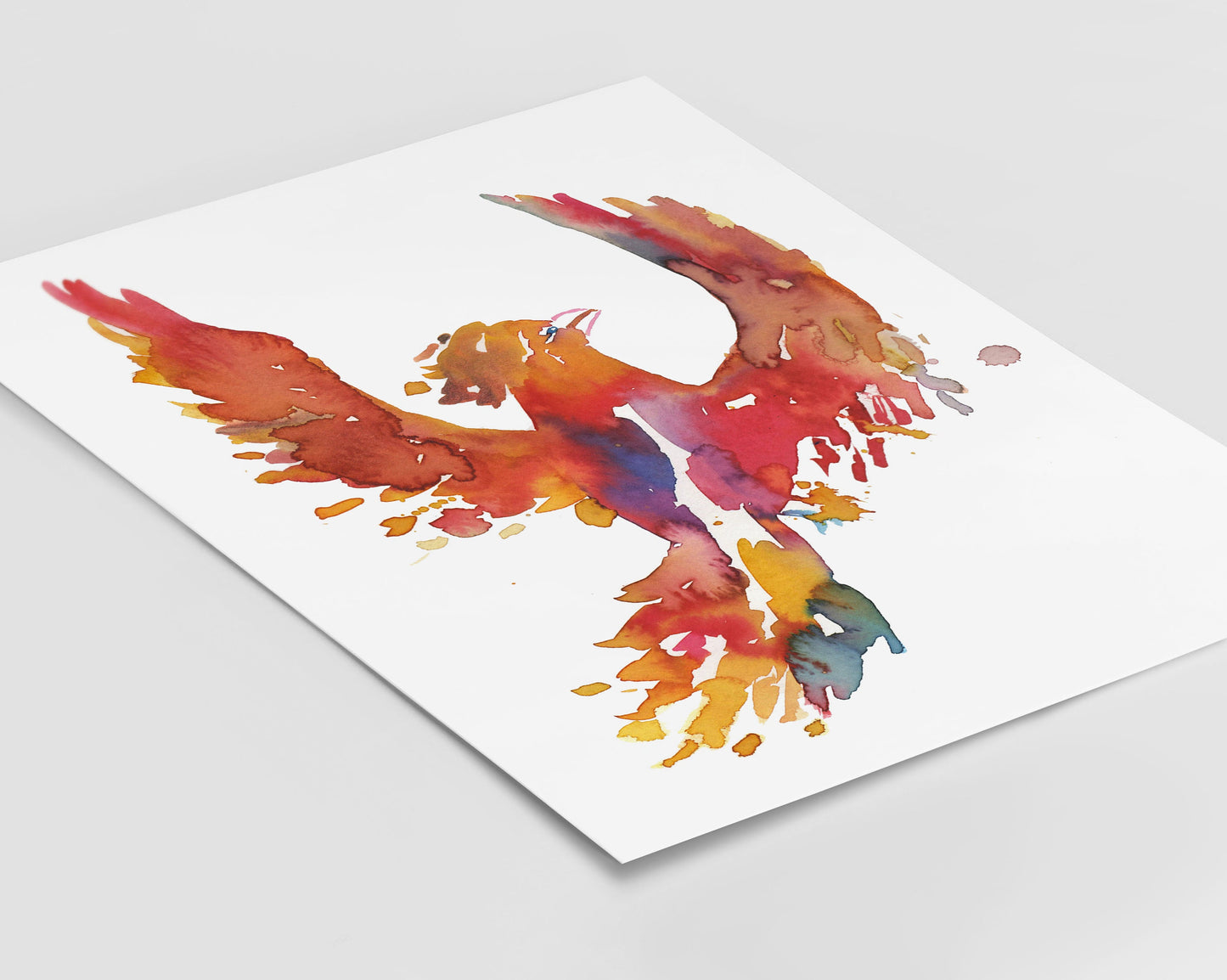 Phoenix Instant Download, "And Still We Rise" by Jess Buhman, Printable 8" x 10" watercolor art, Digital Print