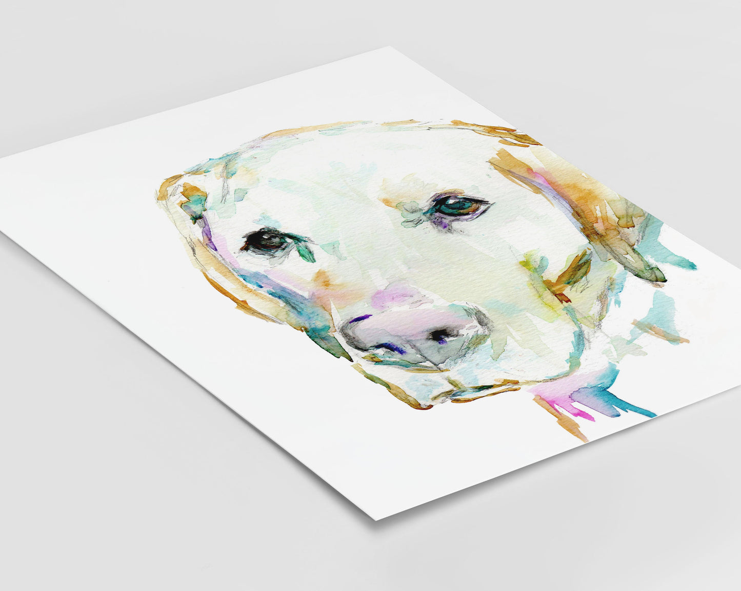 Watercolor Lab Painting Print | "Love You Labrador" by Jess Buhman, Print of Labrador Retriever, , Watercolor Dog, Dog Print