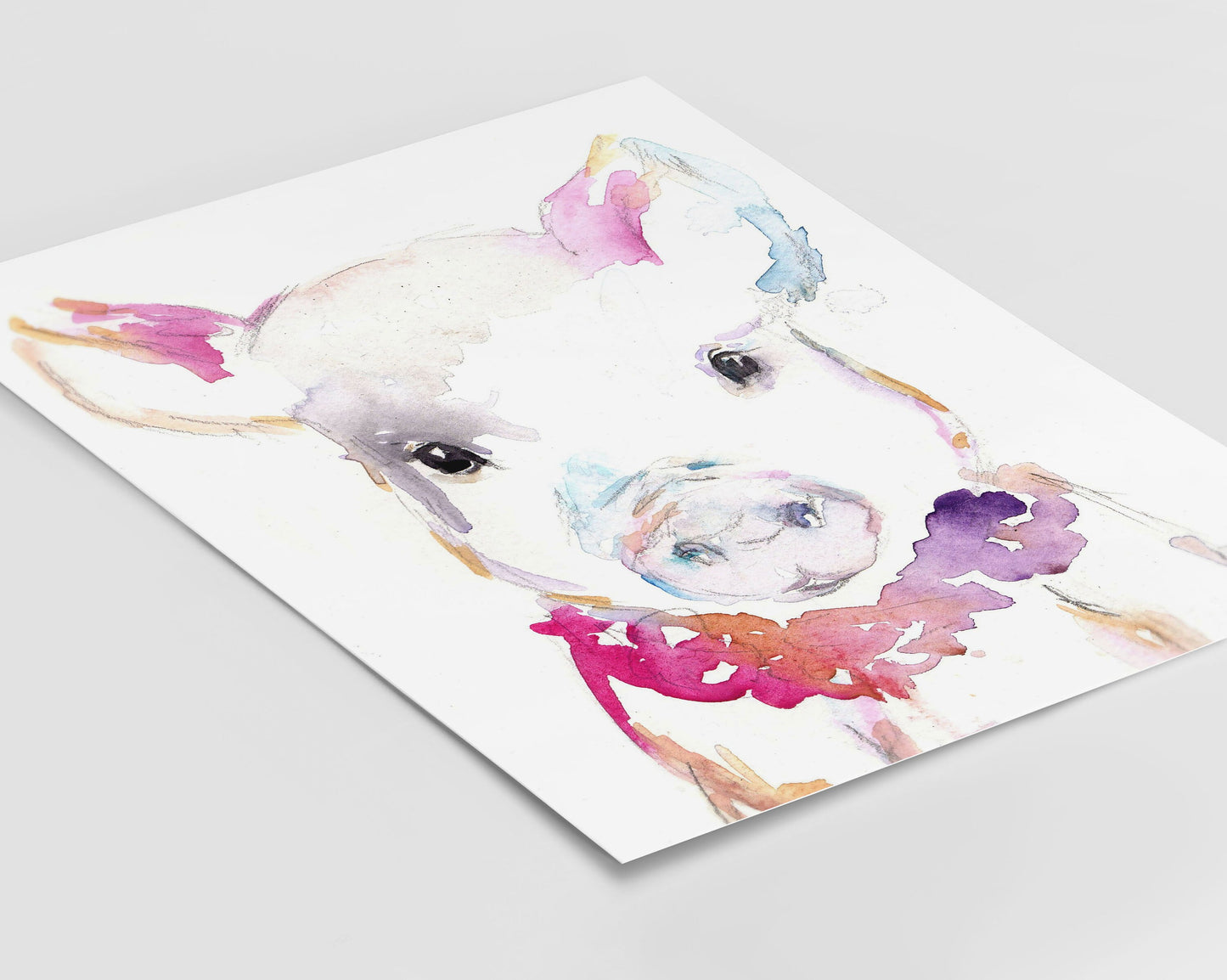 Pig Watercolor Print | "Petunia the Pig" by Jess Buhman, Multiple Sizes, Select Your Size, Watercolor Animal, Nursery Art