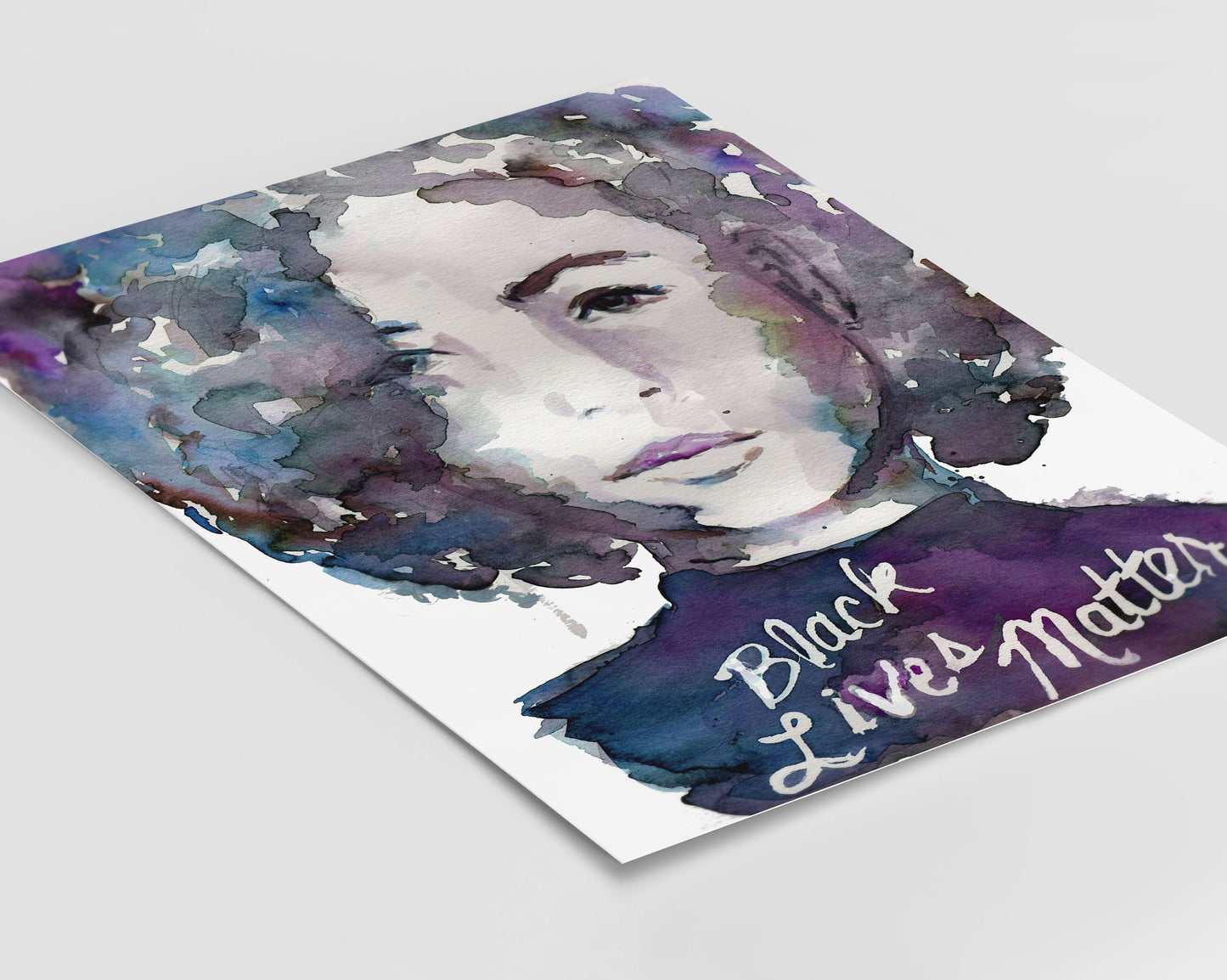 Watercolor Black Lives Matter Print | "Black Lives Matter" by Jess Buhman, Social Justice Print, 8 x 10 Digital File