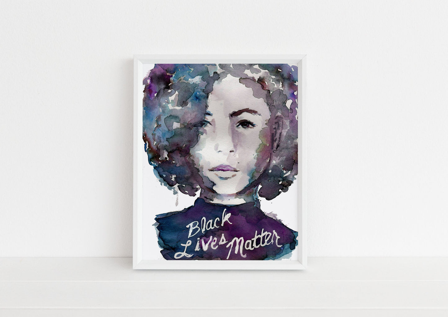 Watercolor Black Lives Matter Print | "Black Lives Matter" by Jess Buhman, Social Justice Print, 8 x 10 Digital File