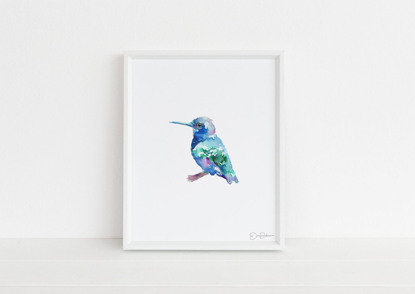 Hummingbird Print | "Baby" by Jess Buhman, Digital Download, Print Yourself, Bird Painting, Wall Art, Home Decor