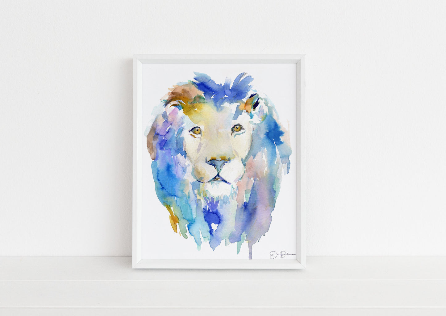 Lion Watercolor Digital Download Print | "In Like a Lion" by Jess Buhman, Instant Download, Digital File, Nursery Decor