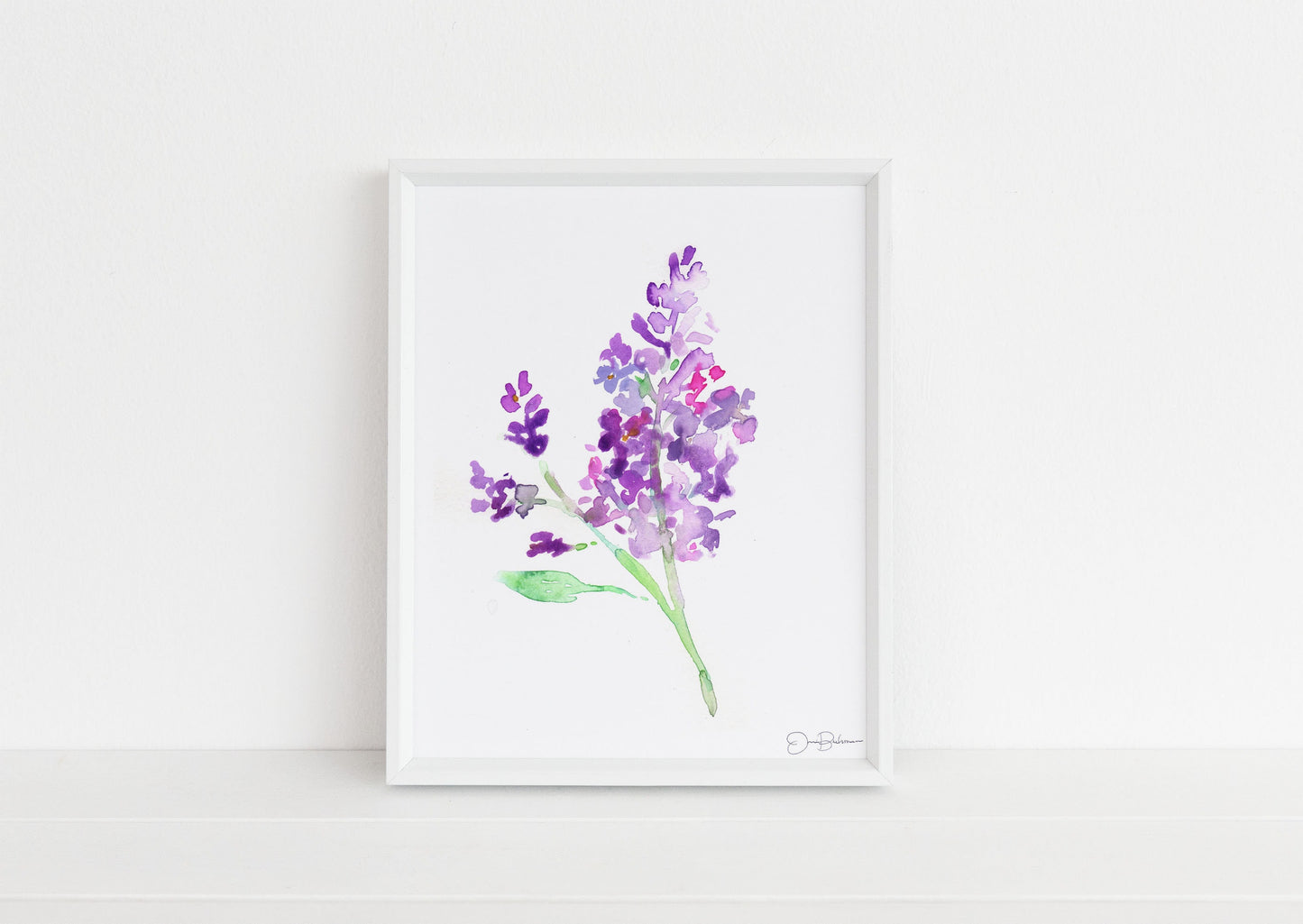 Lilac Watercolor Print | "Lilac Season" by Jess Buhman, Multiple Sizes, Select Your Size, Floral Painting Print, Flower Painting