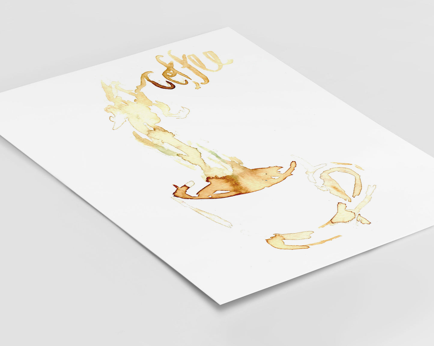 Coffee Print Digital Download | "Coffee" by Jess Buhman, Instant Download, Print at Home, Watercolor Coffee Art, Coffee Lover Gift