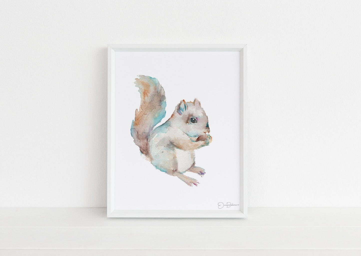 Squirrel Watercolor Print | "Squirrel" by JessBuhman, Multiple Sizes, Select Your Size, Watercolor Animal, Nursery Art, Woodland Art