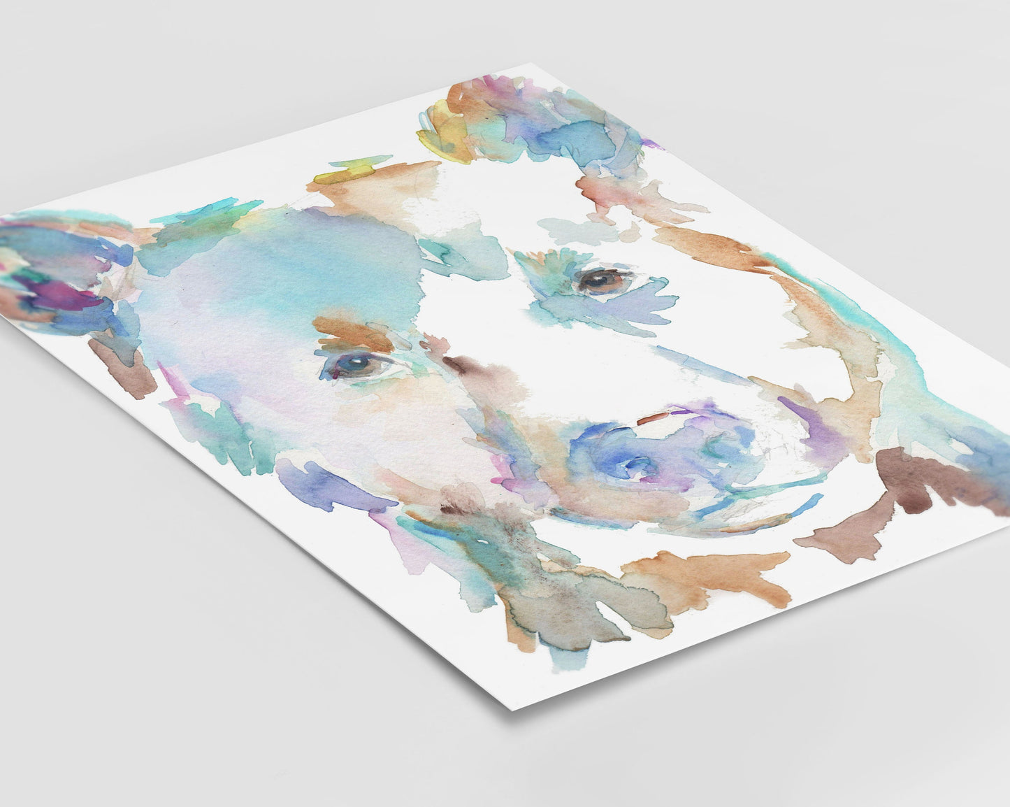 Bear Watercolor Portrait Print | "Barnaby the Bear" by Jess Buhman, Multiple Sizes, Select Your Size, Nursery Art, Woodland Art