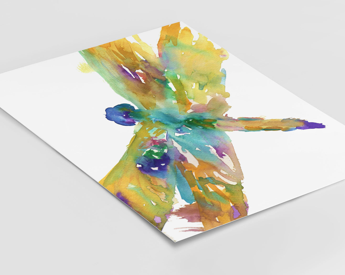 Watercolor Dragonfly Instant Download | "Dragonfly" by Jess Buhman, Printable 8" x 10" Watercolor Art, Digital Print, Print at Home