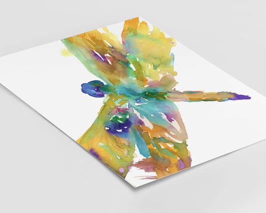 Watercolor Dragonfly Instant Download | "Dragonfly" by Jess Buhman, Printable 8" x 10" Watercolor Art, Digital Print, Print at Home