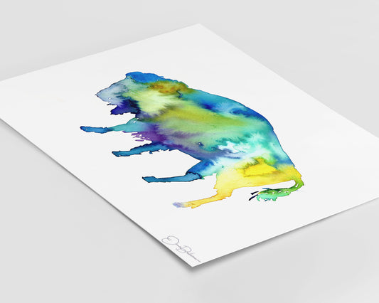 Buffalo Watercolor Digital Download | "Buffalo" by Jess Buhman, Instant Download, Print at Home, Bull Painting, Southwest Art