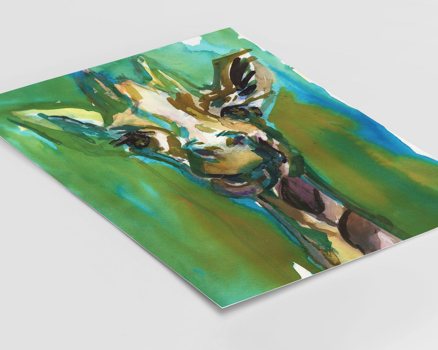 Watercolor Giraffe Print Instant Download | "Hey, You Guys!" by Jess Buhman, 8" x 10" Digital File, Print at Home, Nursery Decor