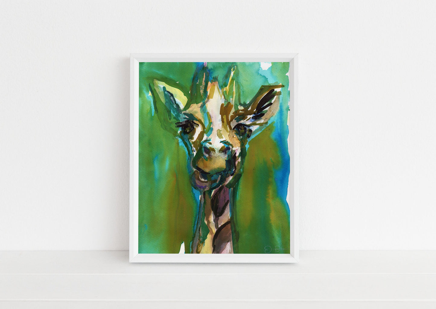 Watercolor Giraffe Print Instant Download | "Hey, You Guys!" by Jess Buhman, 8" x 10" Digital File, Print at Home, Nursery Decor