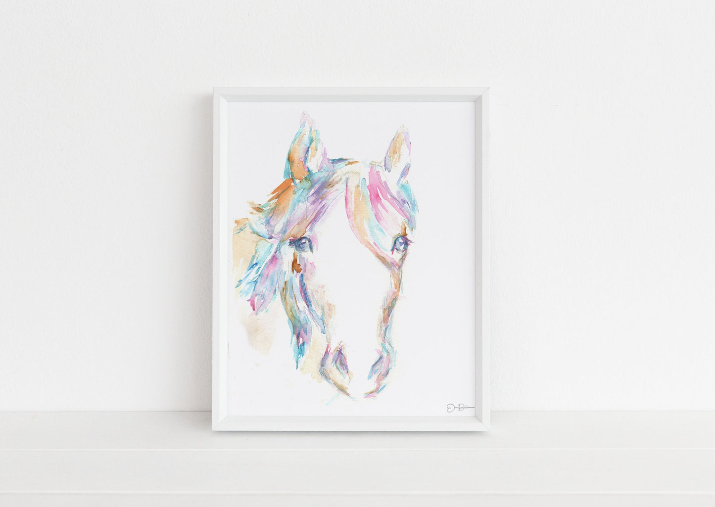 Horse Watercolor Print Instant Download | "Hugo" by Jess Buhman, 8" x 10" Digital File, Print at Home
