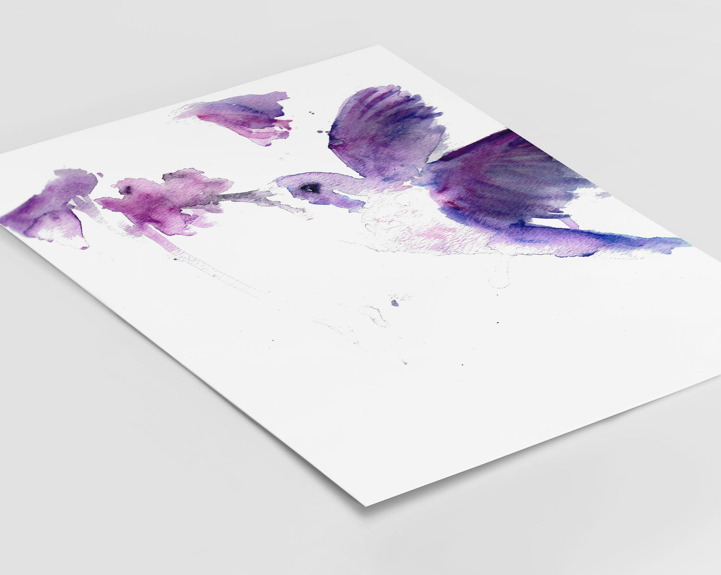 Hummingbird Watercolor Painting Print | "Josie the Hummingbird" by Jess Buhman, Multiple Sizes, Select Your Size, Bird Painting, Bird Art