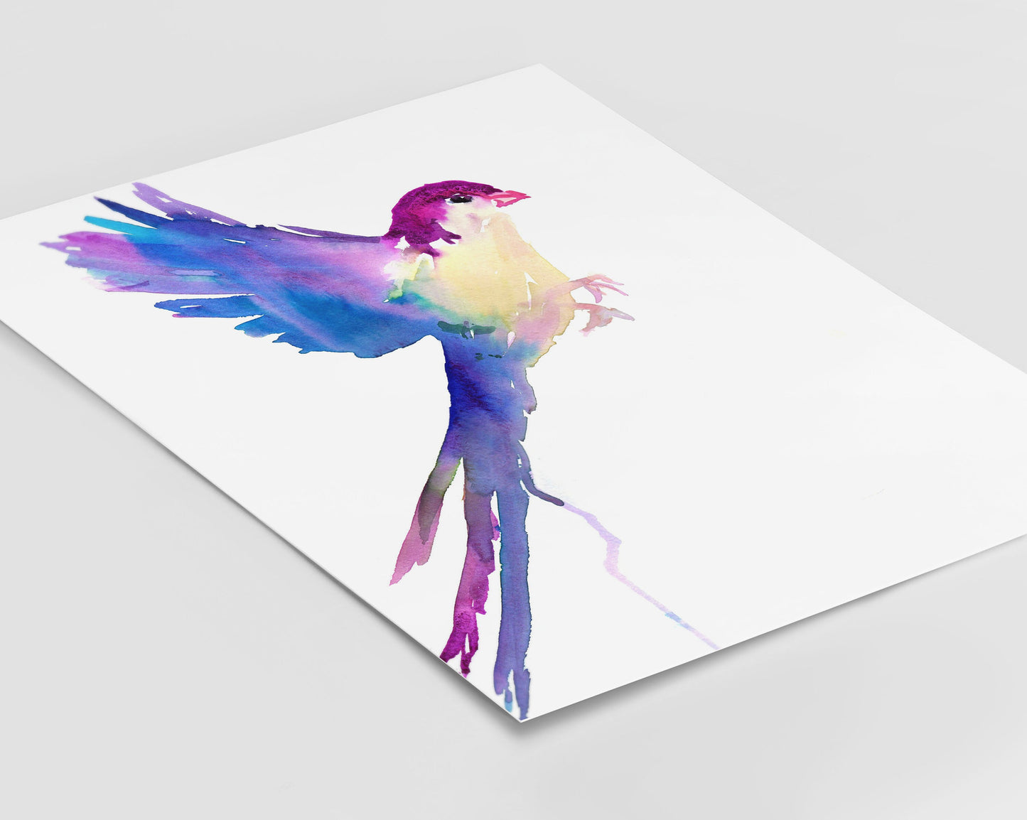 Watercolor Bird Instant Download | "Serene Bird" by Jess Buhman, Printable 8" x 10" Watercolor Art, Digital Print, Print at Home