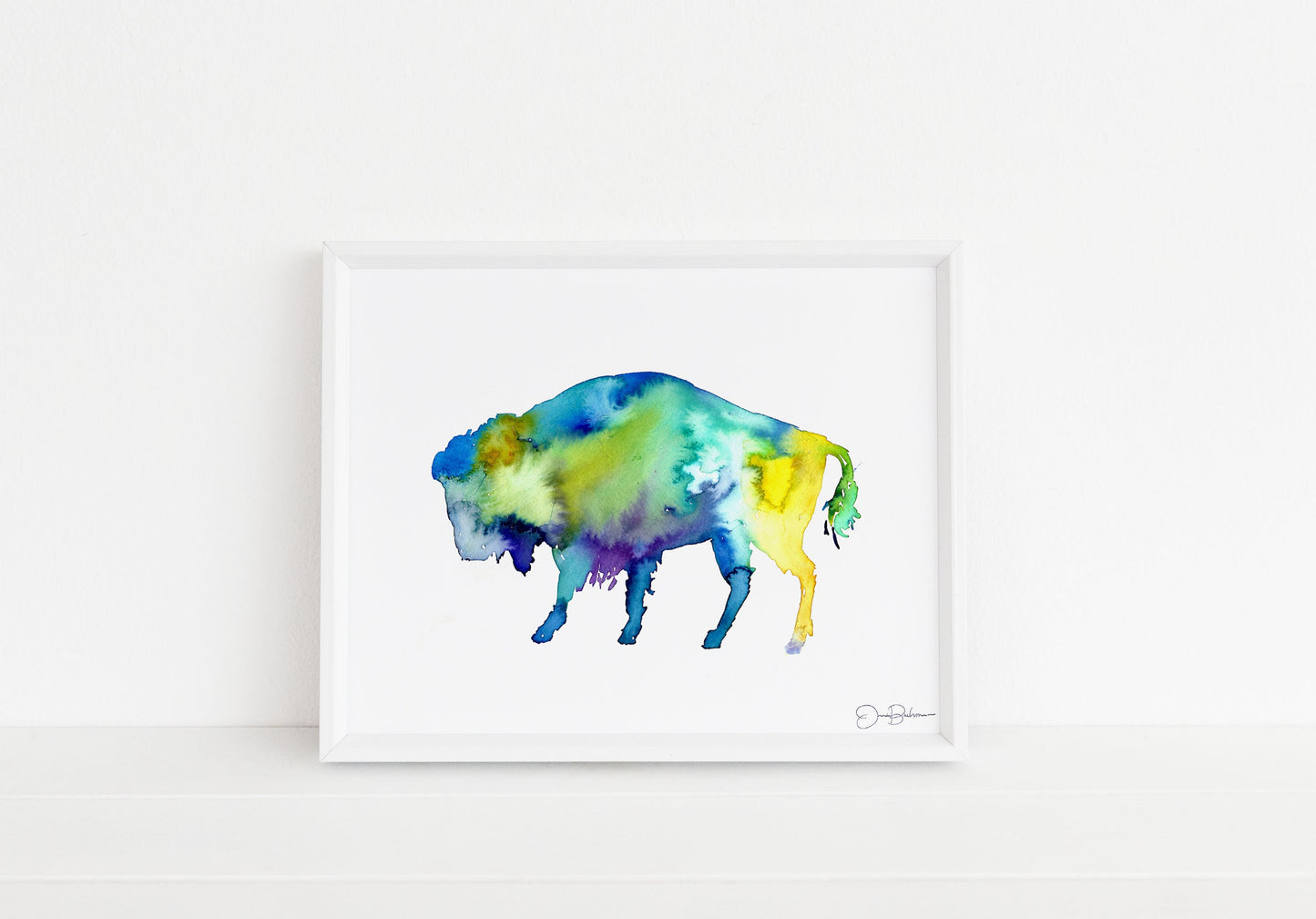 Buffalo Watercolor Print | "Buffalo" by Jess Buhman, Multiple Sizes, Select Your Size, Southwest Art, Bison Print