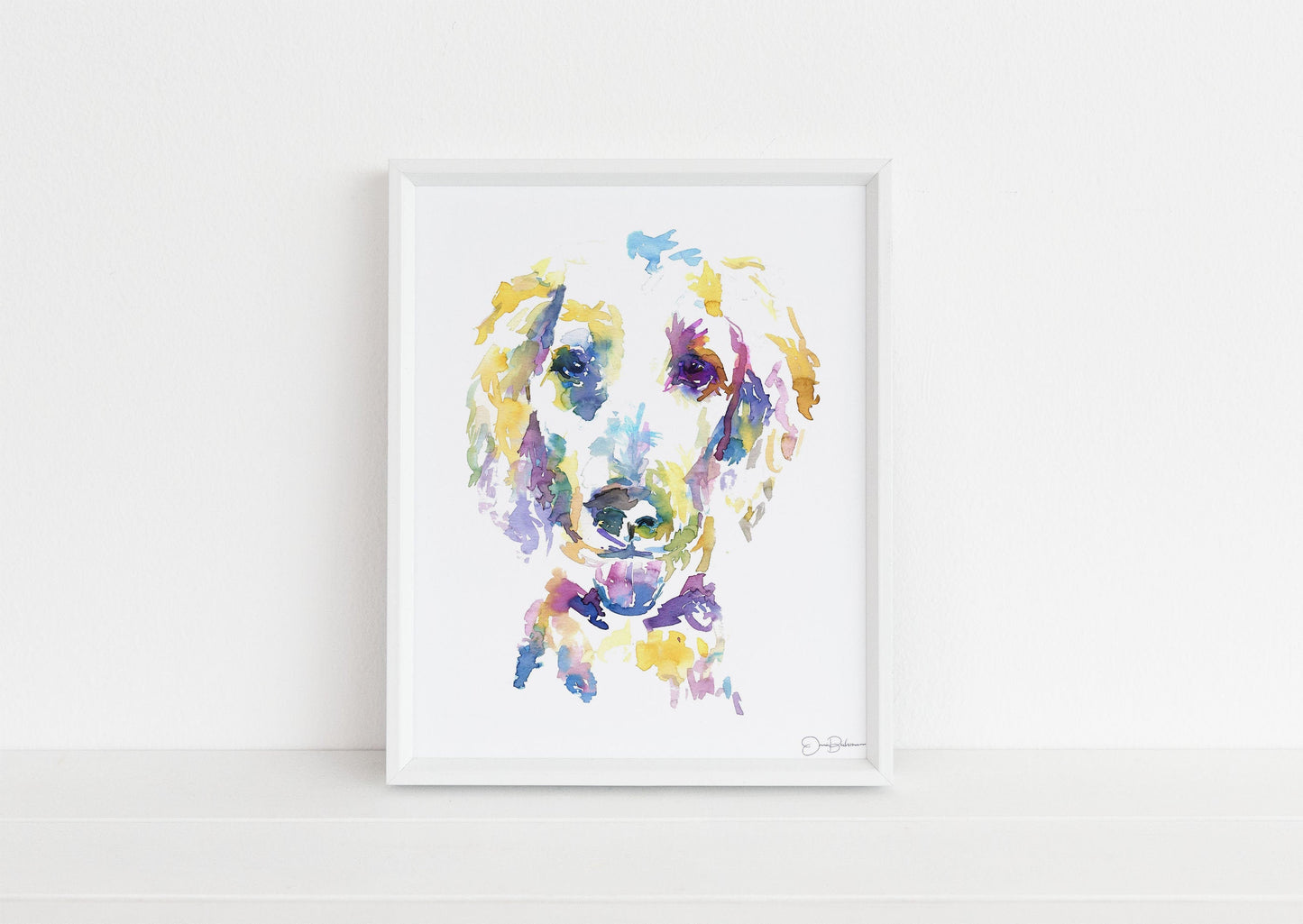 Poodle Watercolor Print | "Skeeter the Poodle" by Jess Buhman, Multiple Sizes, Print of Poodle, Poodle Art, Dog Painting, Abstract Poodle