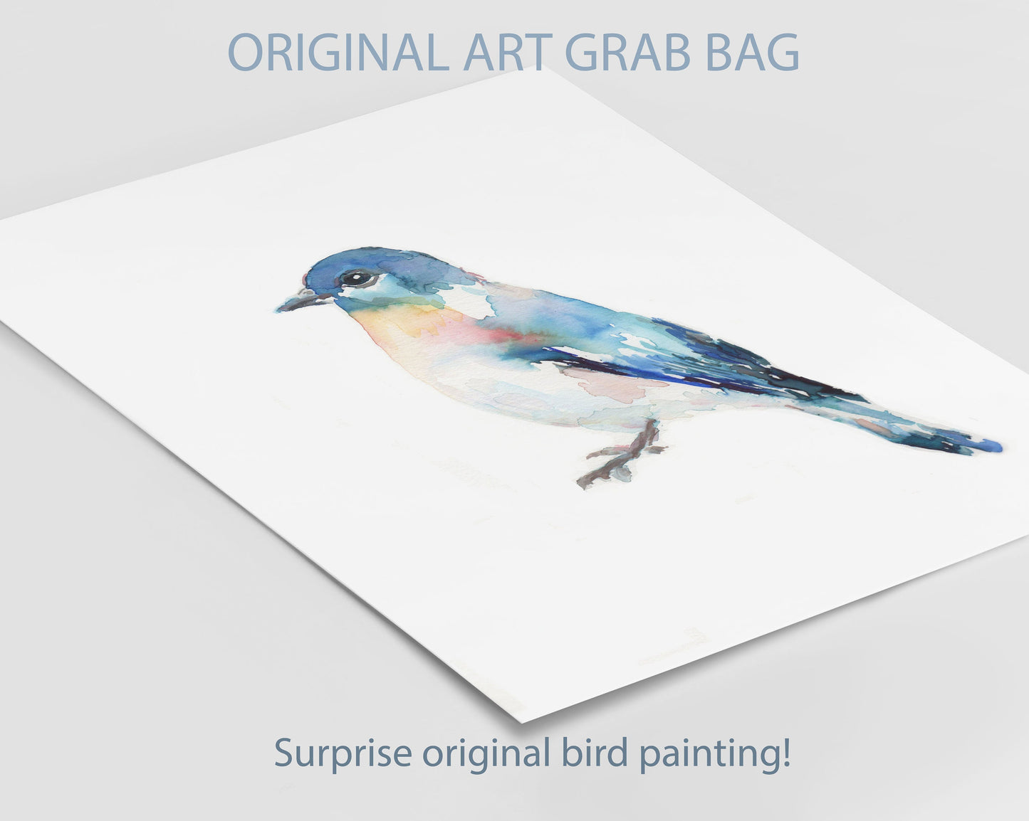 Art Grab Bag | Surprise Original Bird Watercolor Painting by Jess Buhman, Choose Amount, Surprise Art, Fun Grab Bag