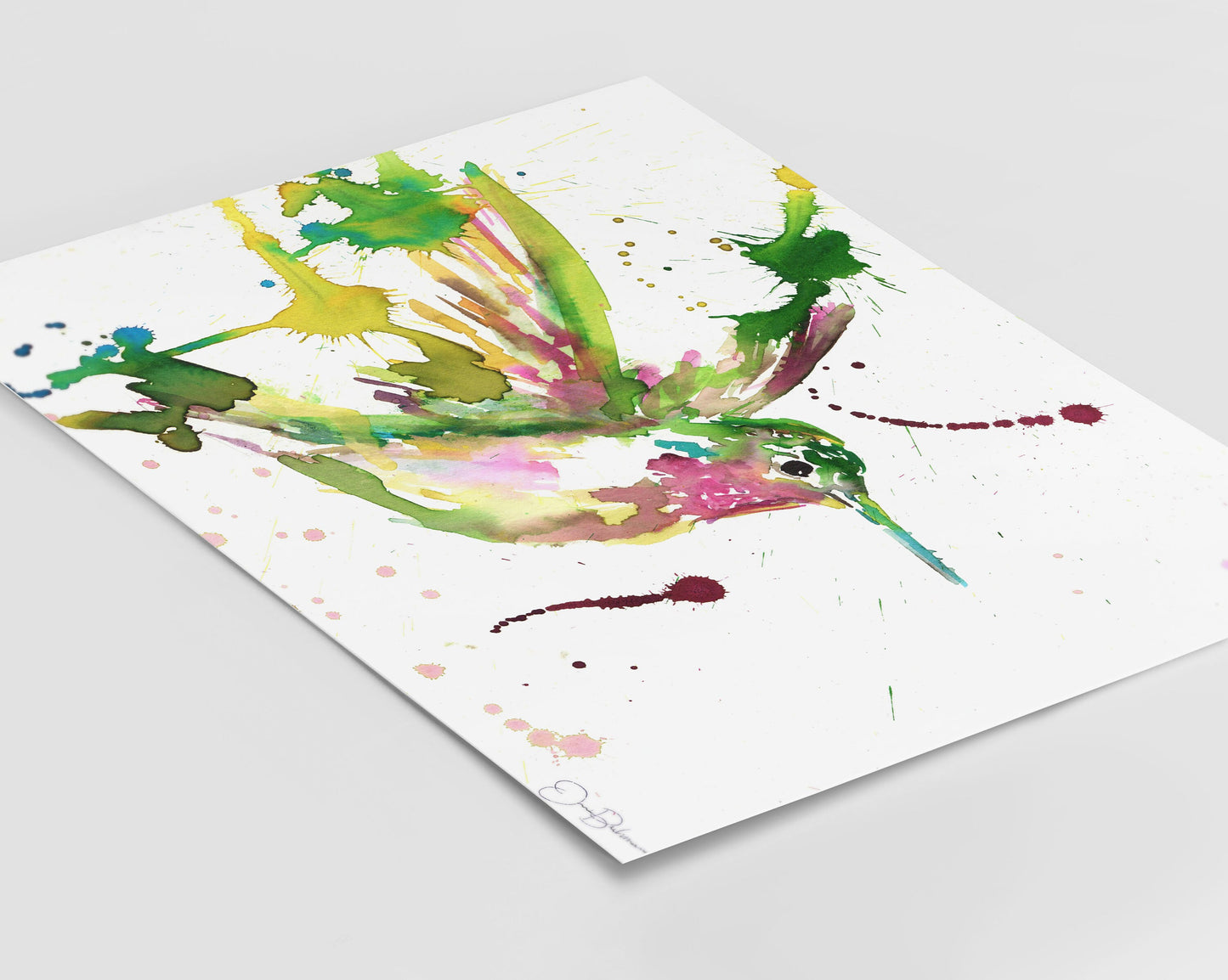 Hummingbird Print | "Hum Away With Me" by Jess Buhman, Digital Download, Print Yourself, Bird Painting, Wall Art, Home Decor