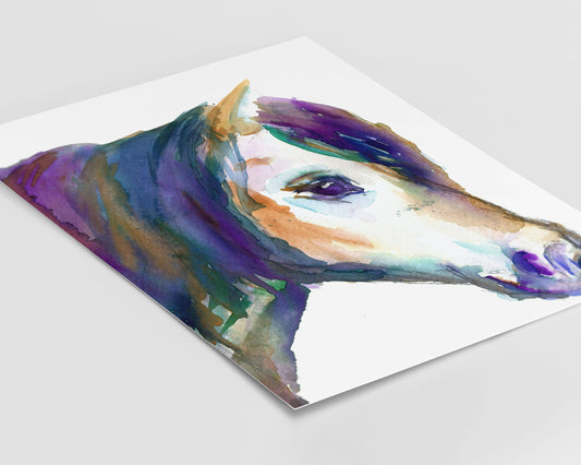 Horse Watercolor Print | "A Horse, Of Course" by Jess Buhman, Multiple Sizes, Wall Art, Nursery Painting, Home Decor, Choose Your Size