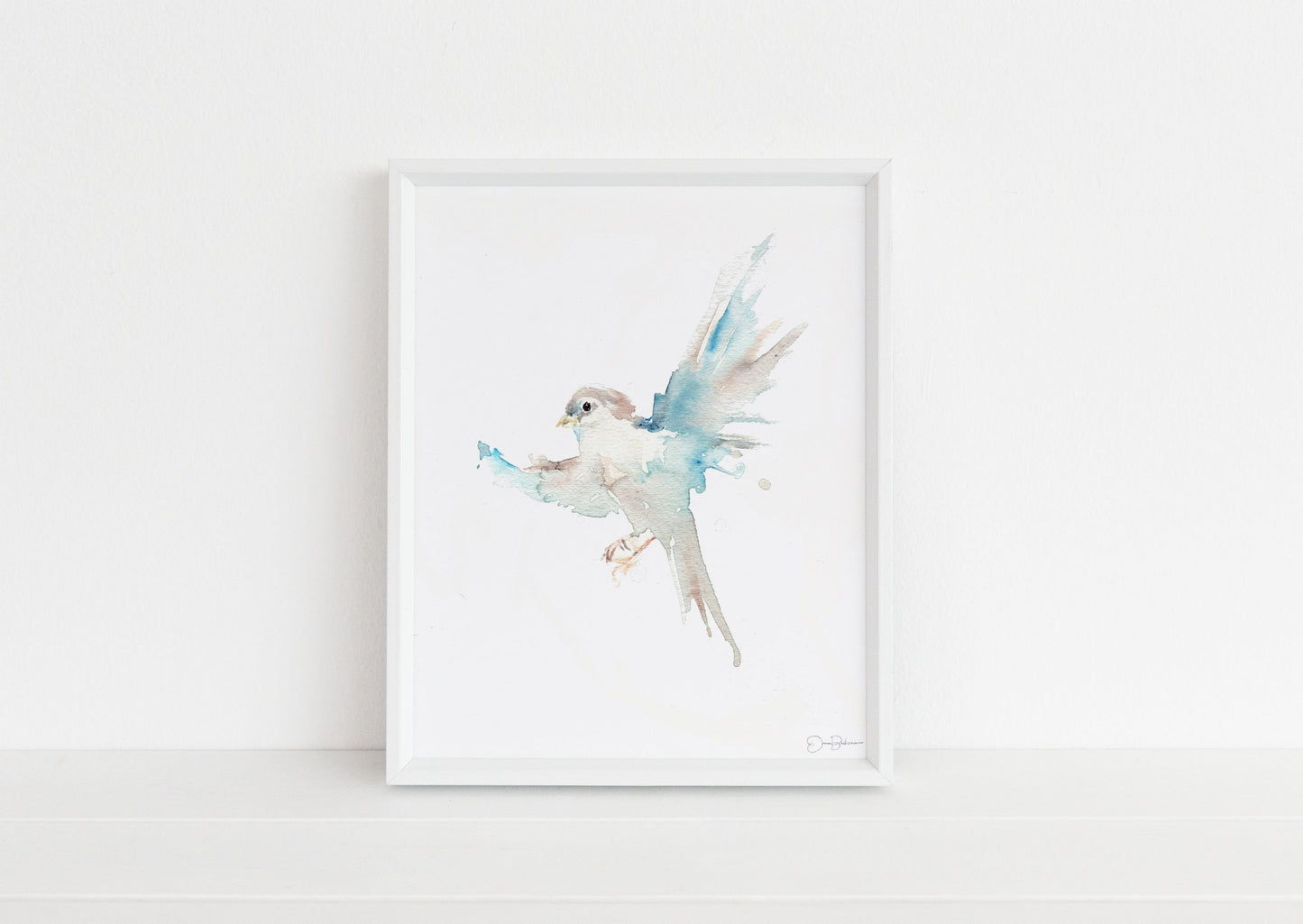 Bird Watercolor Print | "Rise Up" by Jess Buhman, Bird Flying Art, Multiple Sizes, Select Your Size, Garden Art