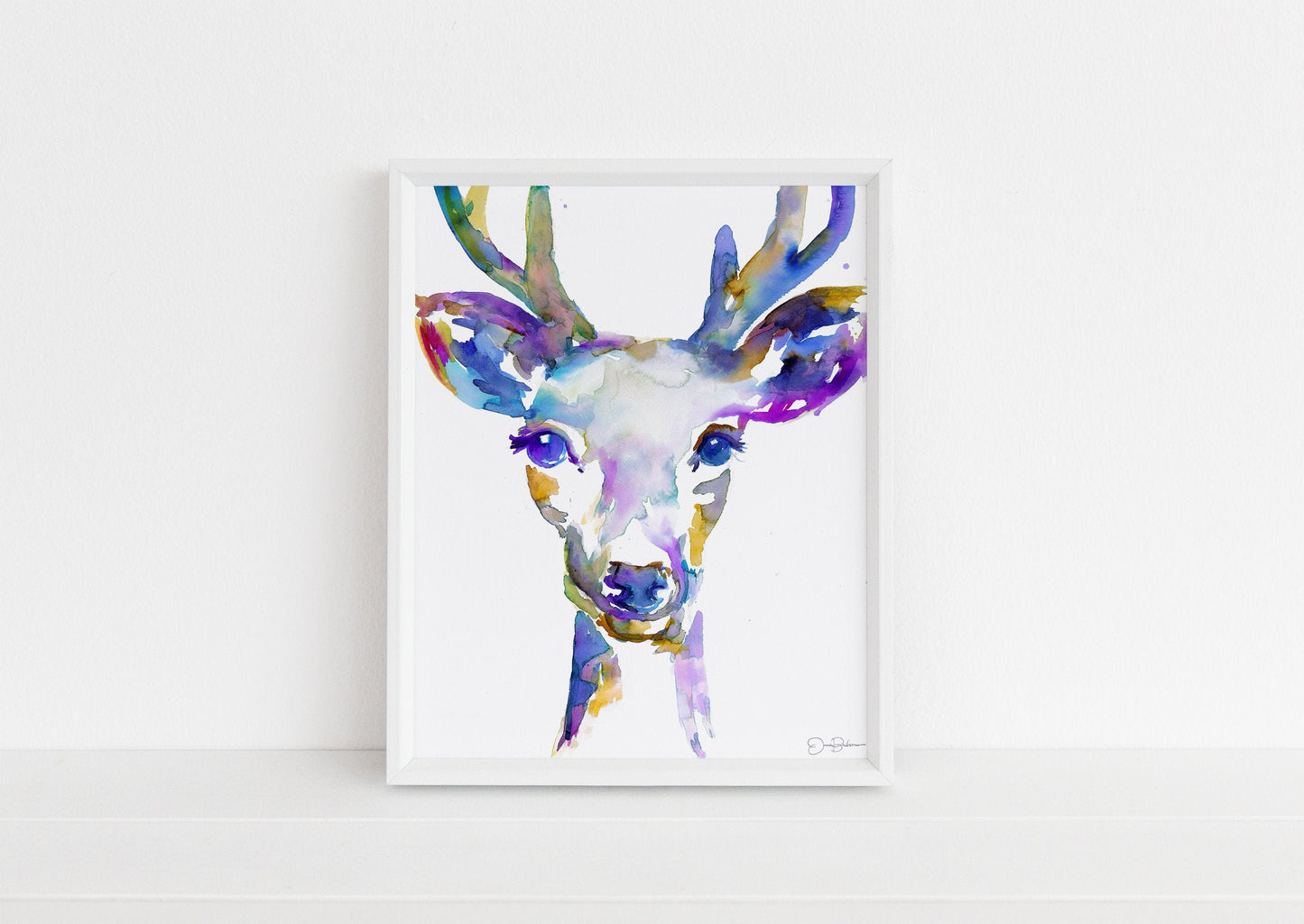Deer Print Instant Download | "I've Got Soul" by Jess Buhman, Print at Home, Digital File, Watercolor Deer Print 8" x 10"