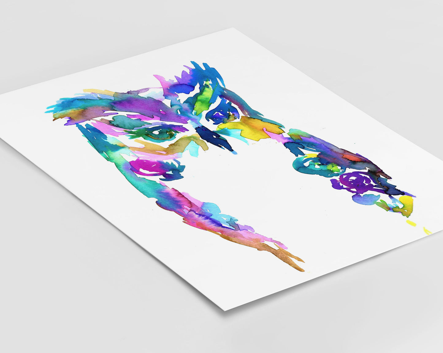 Owl Watercolor Print | "Give A Hoot" by Jessica Buhman, Digital Download, Print Yourself, Bird Painting, Wall Art, Home Decor