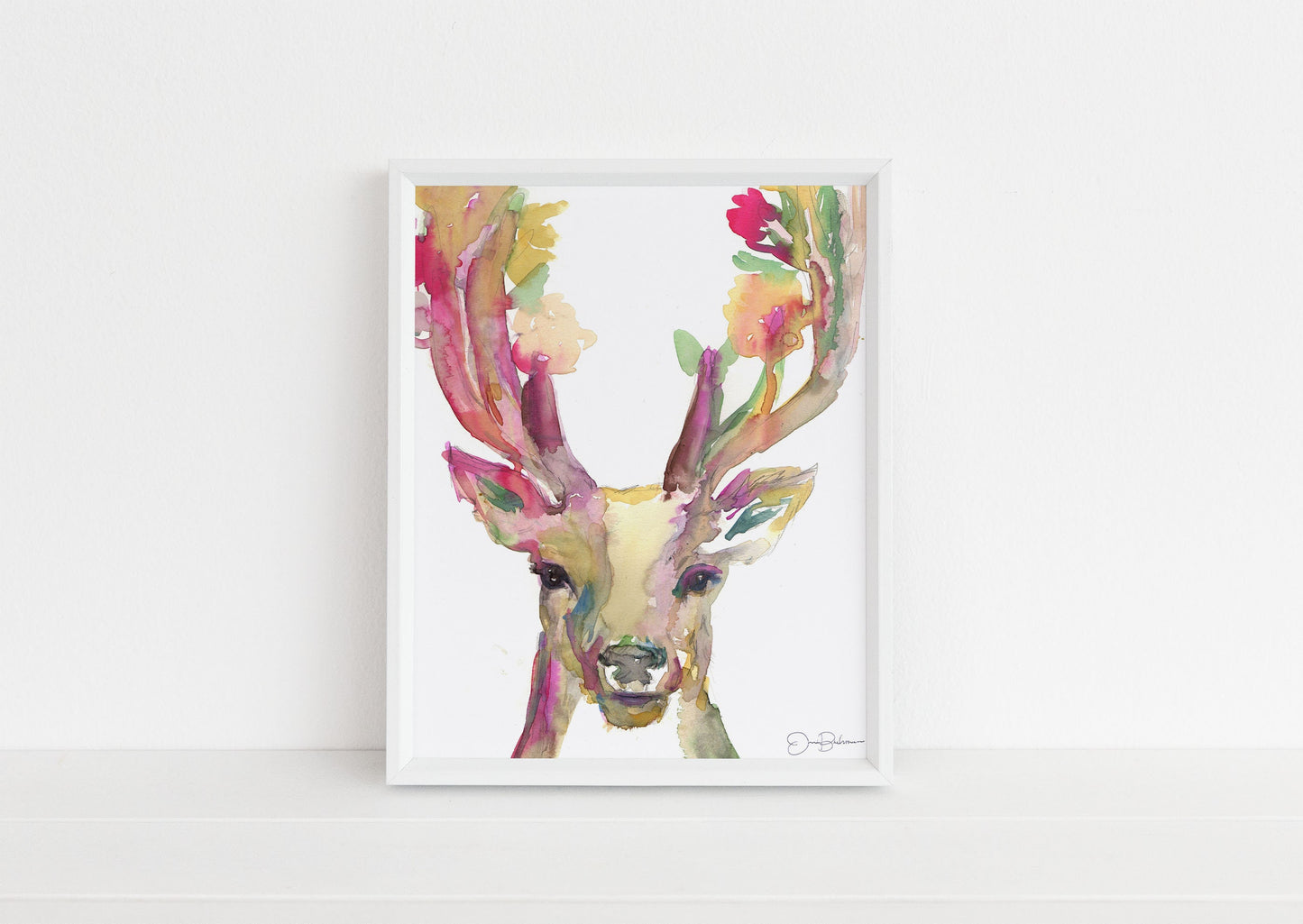 Watercolor Deer Print | "You Are Deer To Me" by Jess Buhman, Multiple Sizes, Select Your Size, Print of Deer, Deer Watercolor, Buck Art