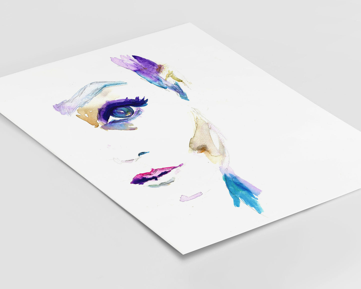 Watercolor Woman Digital Download | "Sophie" by Jess Buhman, Instant Download, Print at Home, 8" x 10" Print, Downloadable Art, Gift Idea