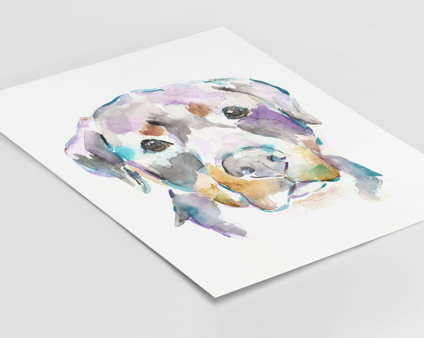 Watercolor Dog Rottweiler Print | "Clyde the Rottweiler" Dog painting, Print of Rottweiler, Dog Illustration, Custom Dog Painting