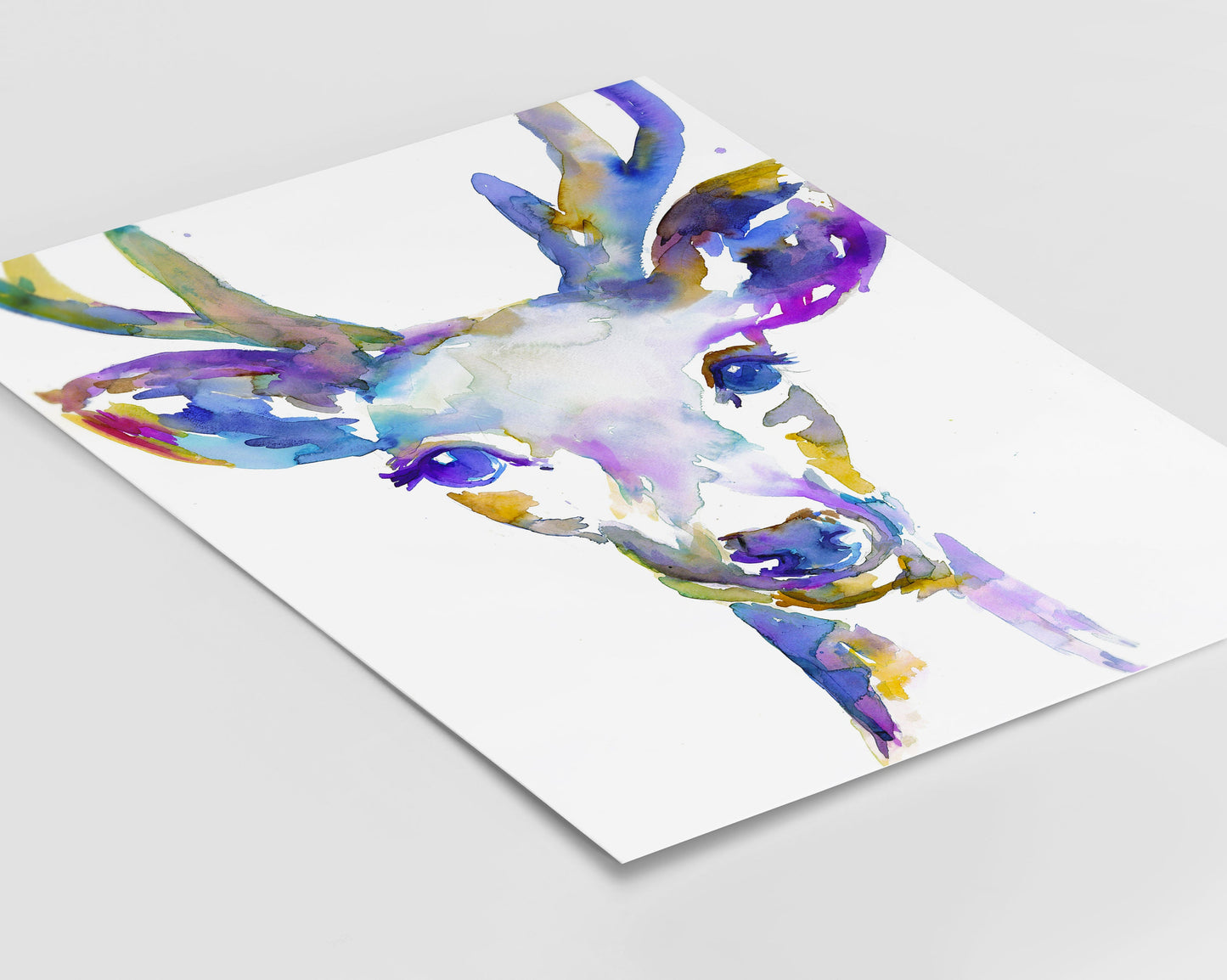 Deer Print Instant Download | "I've Got Soul" by Jess Buhman, Print at Home, Digital File, Watercolor Deer Print 8" x 10"
