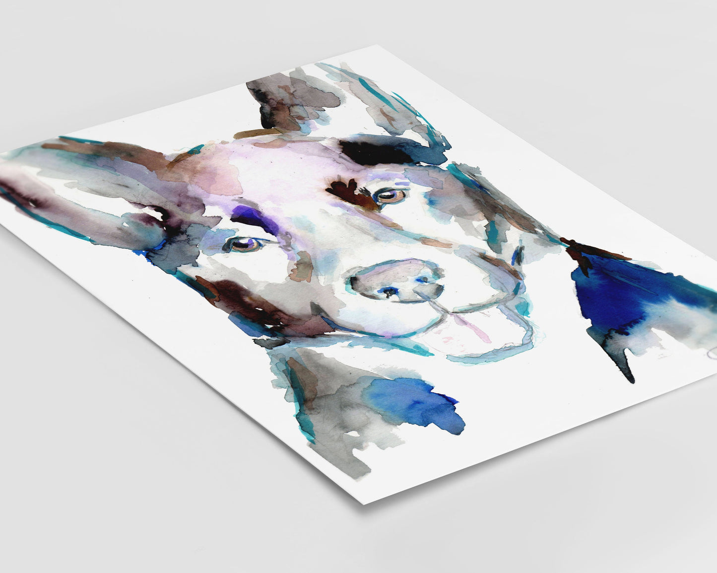 Border Collie Watercolor Print Instant Download | "Ava" by Jess Buhman, 8" x 10" Digital File, Print at Home, Dog Lover Gift