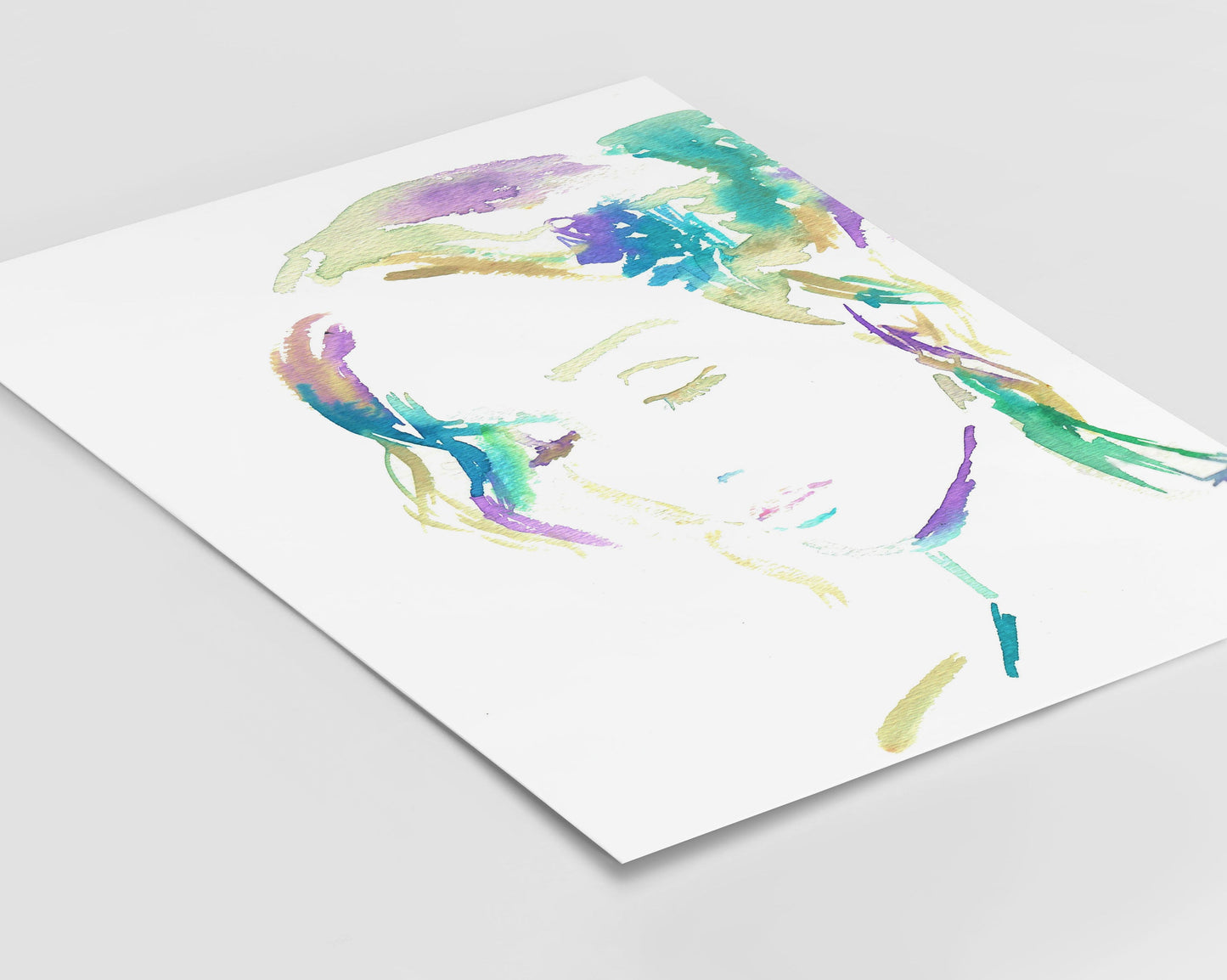 Watercolor Woman Digital Download | "Gratitude" by Jess Buhman, Instant Download, Print at Home, 8" x 10" Print, Downloadable Art, Gift Idea