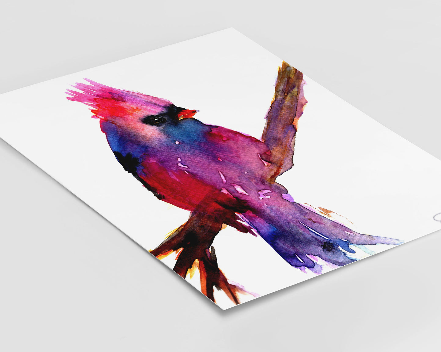 Cardinal Watercolor Digital Download | "Been Here Since 8, Am I late?" by Jess Buhman, Instant Download, Digital File, Print at Home