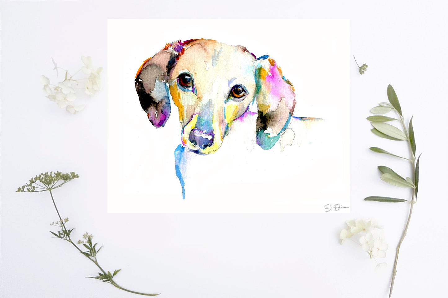 Dachshund Watercolor Print | "Dachshund" by Jess Buhman, Multiple Sizes, Select Your Size, Print of Dachshund, Dachshund Lover Gift