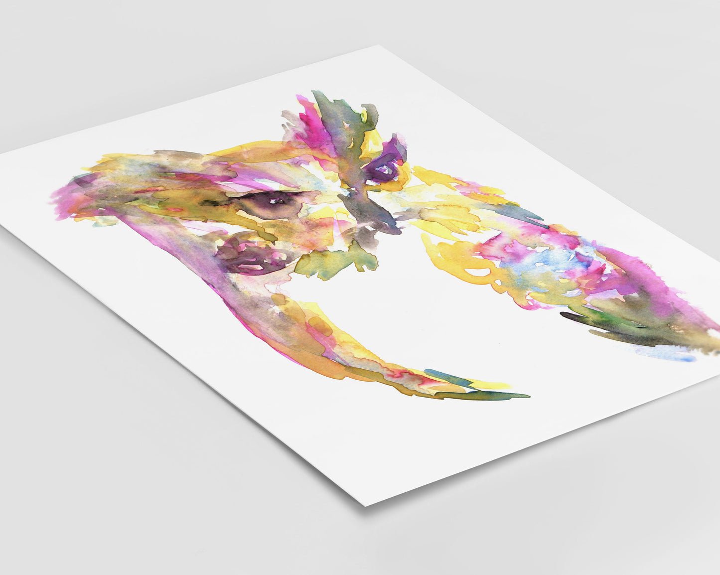 Owl Watercolor Print | "Give A Hoot" by Jessica Buhman, Digital Download, Print Yourself, Bird Painting, Wall Art, Home Decor