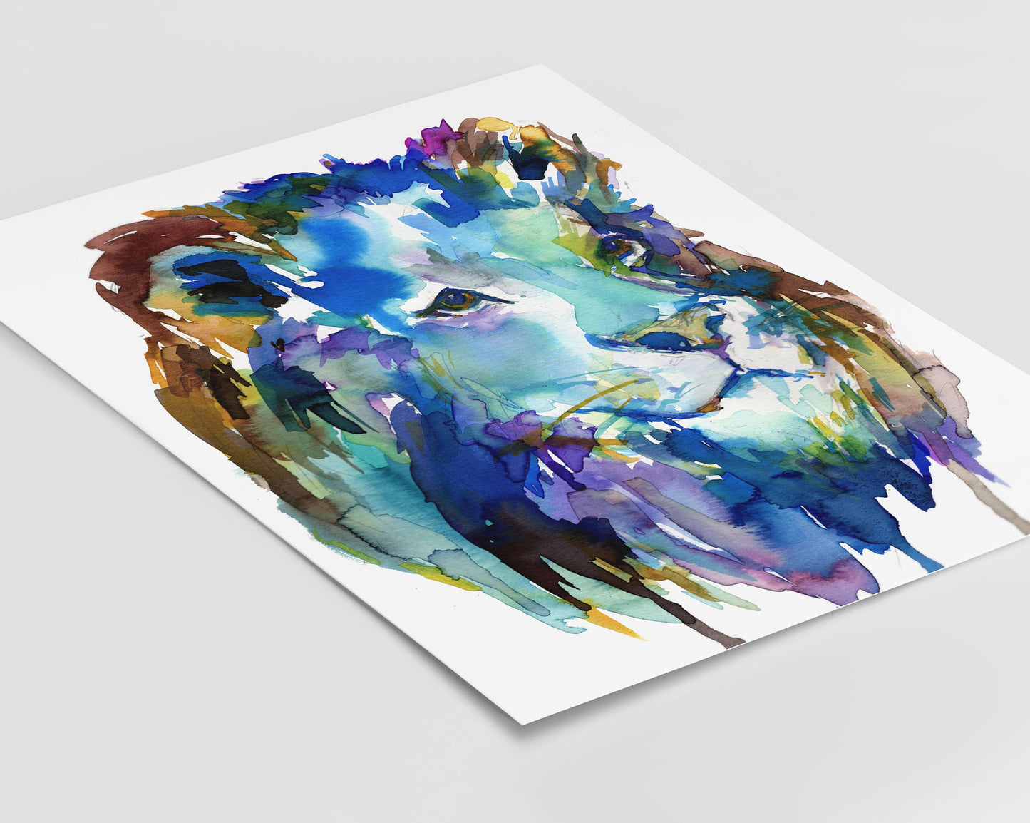 Lion Watercolor Digital Download Print | "Pride" by Jess Buhman, Instant Download, Digital File, Nursery Decor