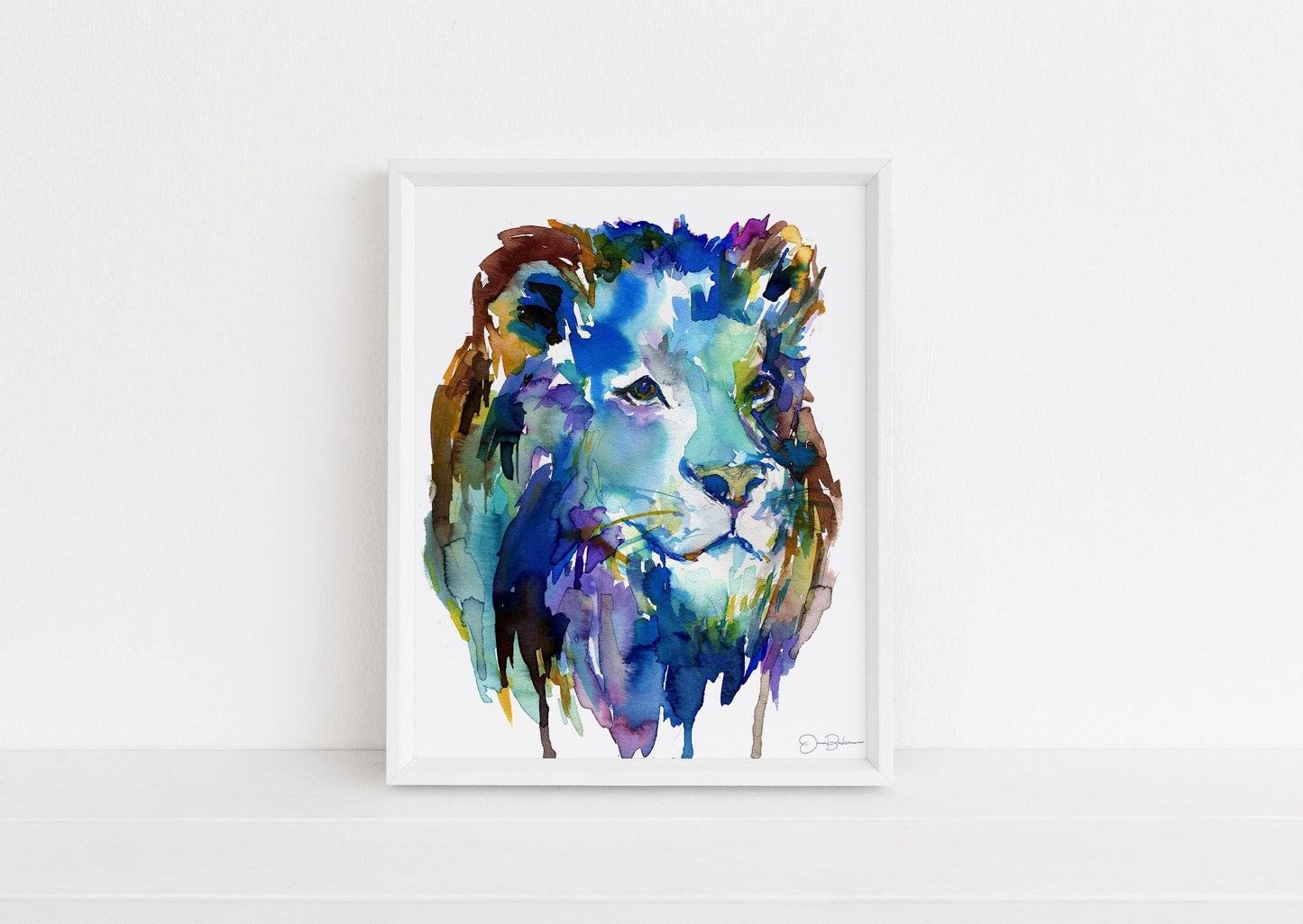 Lion Watercolor Digital Download Print | "Pride" by Jess Buhman, Instant Download, Digital File, Nursery Decor