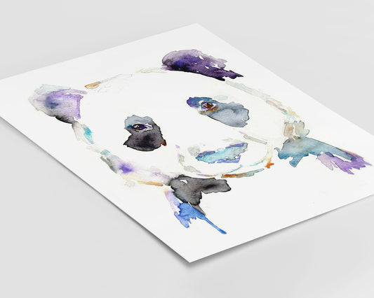 Panda Bear Watercolor Digital Download Print | "Panda" by Jess Buhman, Instant Download, Print at Home, Nursery Decor